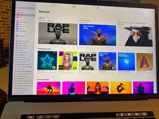 Adding music to iCloud music library.